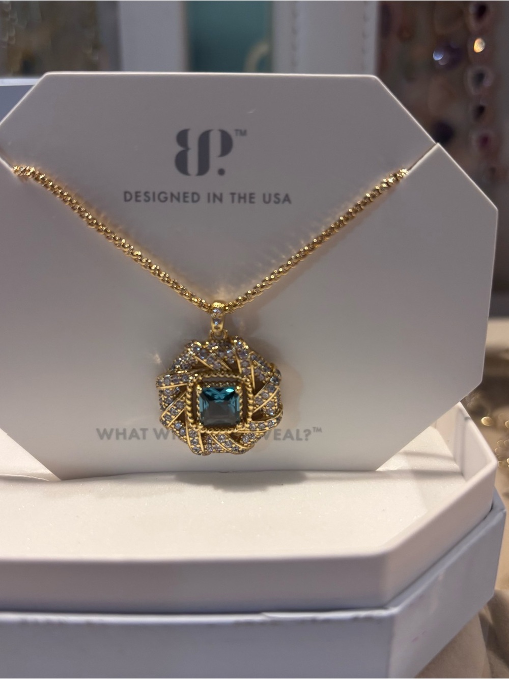 BP Paraiba Tourmaline Necklace on Gold